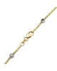 Diamonds by the Yard Necklace in White and Yellow Gold